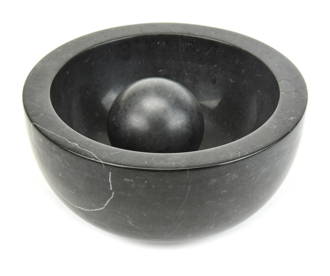 Calvin Klein Black Polished Marble Mortar & Pestle (1 of 7)