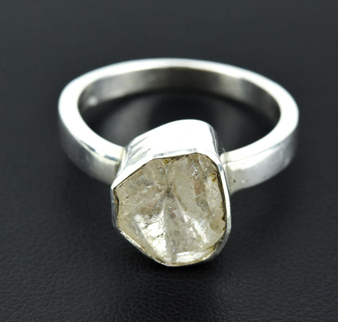 1.2 Carat Rose Cut Diamond Solitaire Sterling Ring (1 of 6)