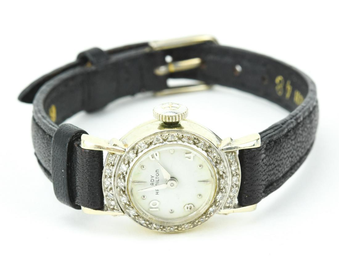 Antique Art Deco Lady Hamilton Diamond Watch (1 of 9)