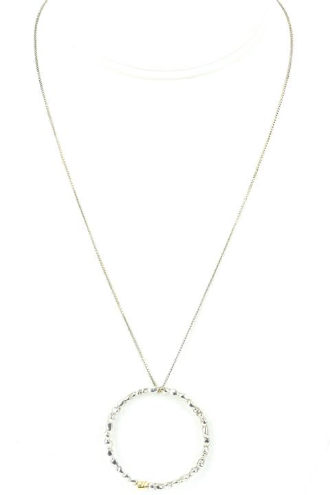 14k Gold Sterling Pendant w Italian Sterling Chain (1 of 7)