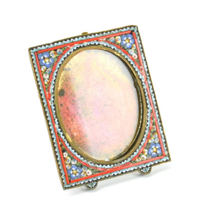 Antique Italian Micro Mosaic Mini Picture Frame (1 of 6)