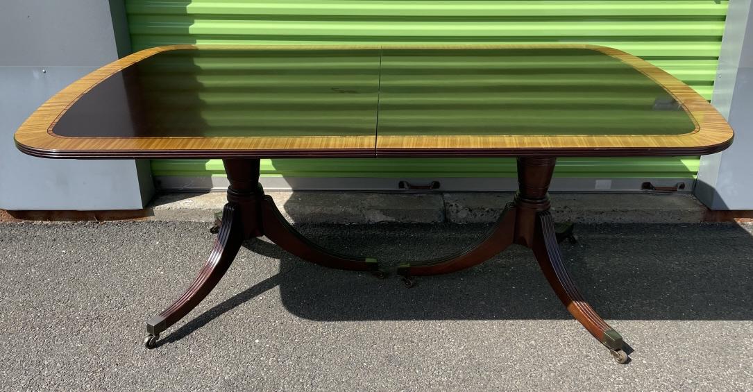 Baker Sheraton Double Pedestal Dining Table (1 of 7)