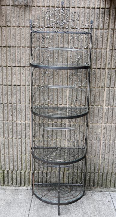 Wrought Iron Baker's Rack w Glass Shelves (1 of 8)