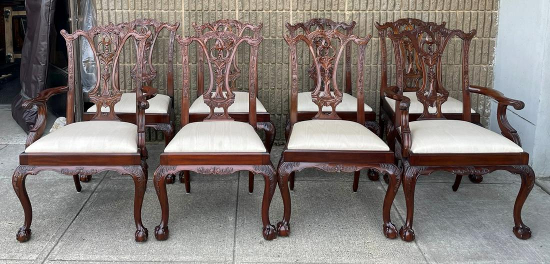 Set 6 Drexel Heritage Chippendale Dining Chairs (1 of 7)