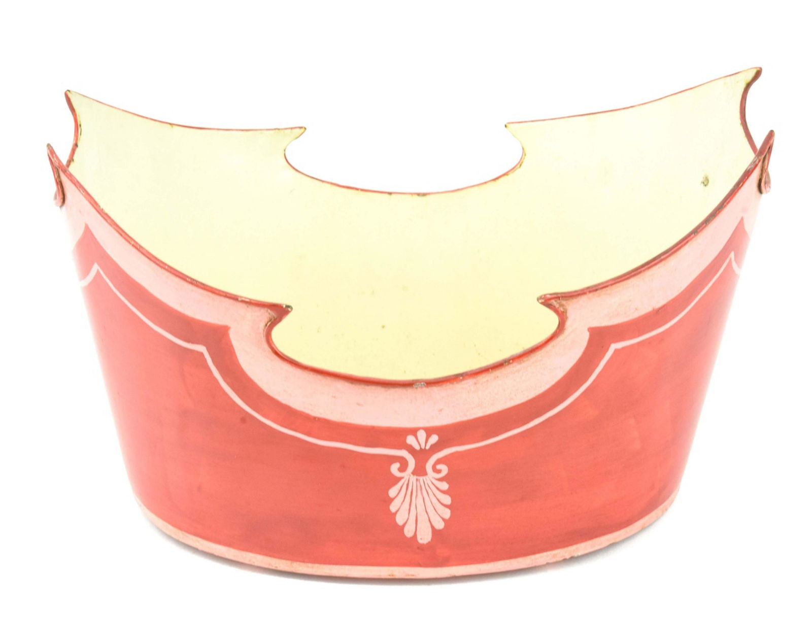 Vintage Italian Hand Painted Tole Metal Cache Pot (1 of 9)