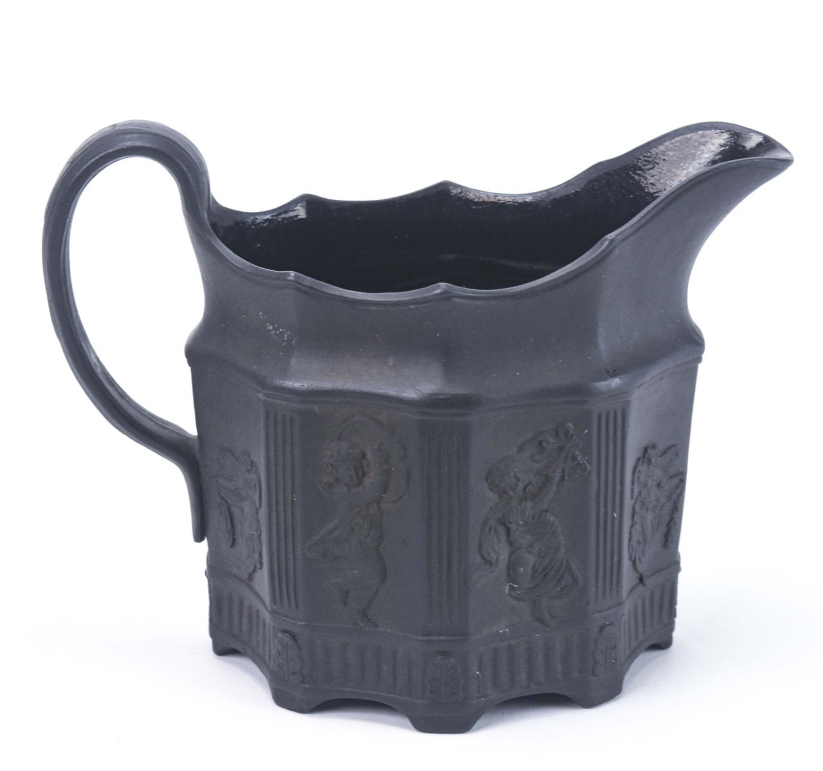 Antique Wedgwood Black Basaltware Pitcher (1 of 8)