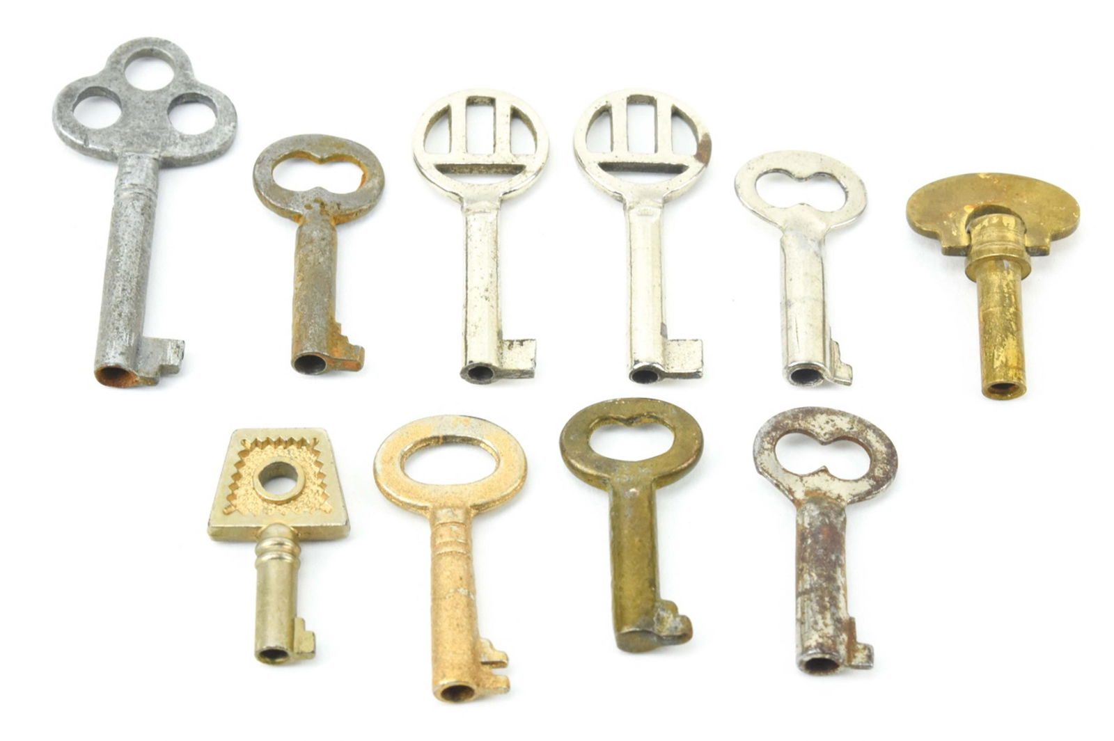 Collection Antique 19th C Miniature Skeleton Keys (1 of 6)