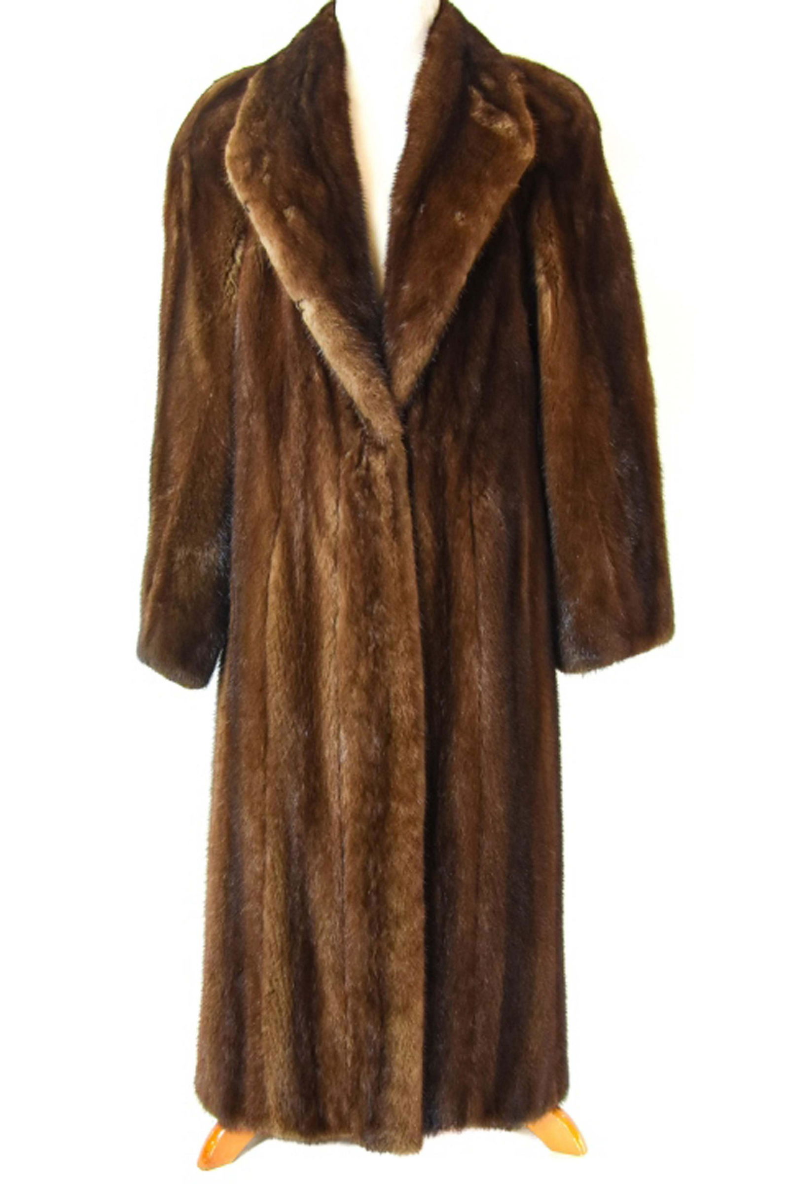 Woman's Mink Full Length Coat in Pastel (1 of 10)