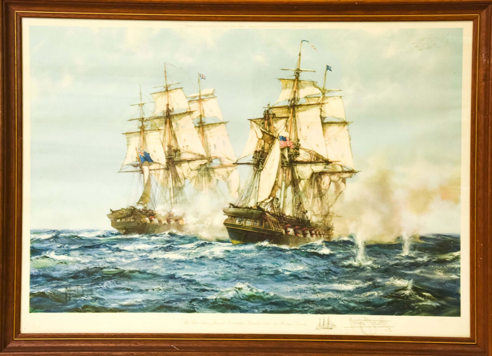 Montague Dawson Lithograph Java & Constitution (1 of 10)
