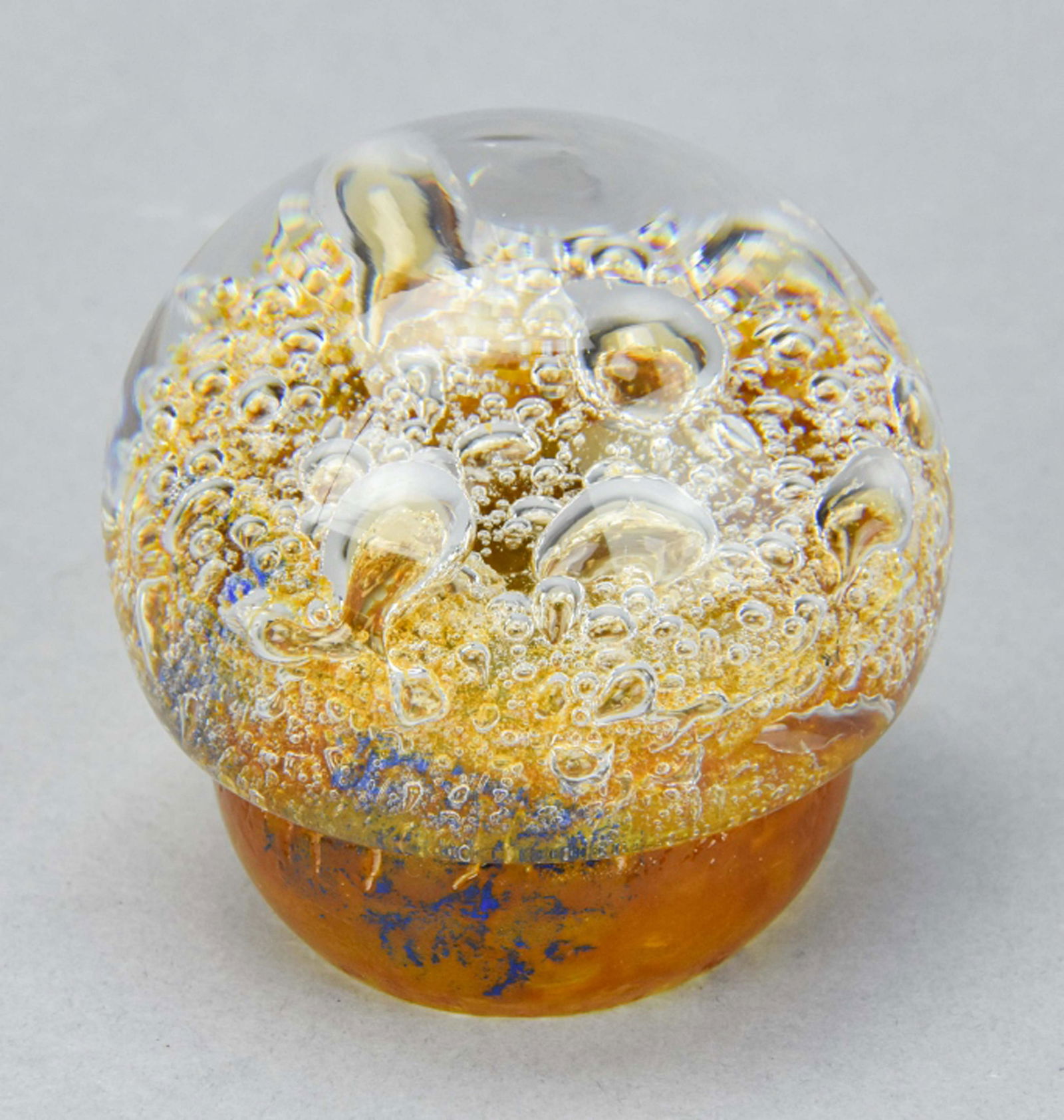 Vintage Art Glass Signed Paperweight (1 of 10)