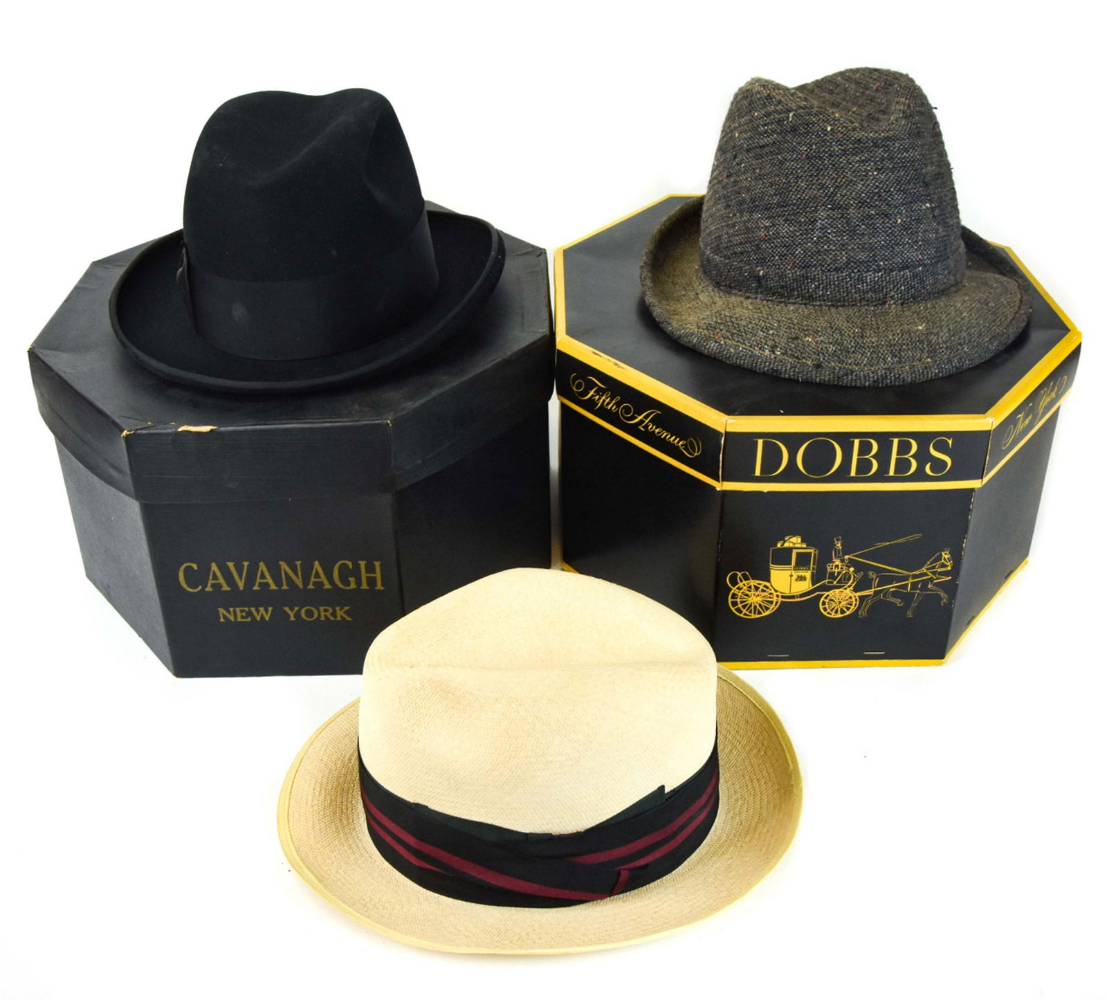 Antique Cavanaugh's Men's Felt Hat, Straw & Wool (1 of 9)