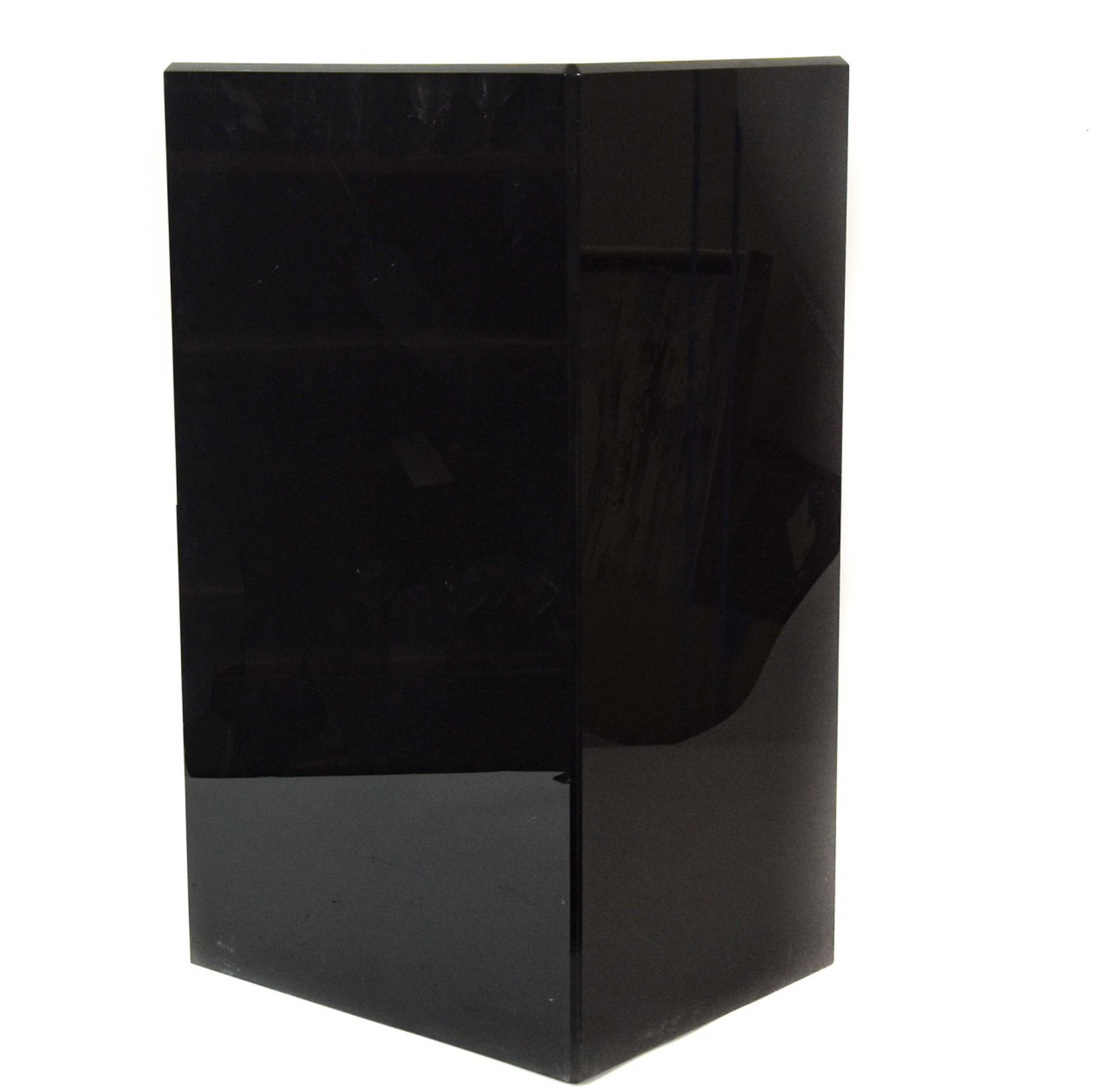 Contemporary Black Lacquer Display Pedestal (1 of 8)