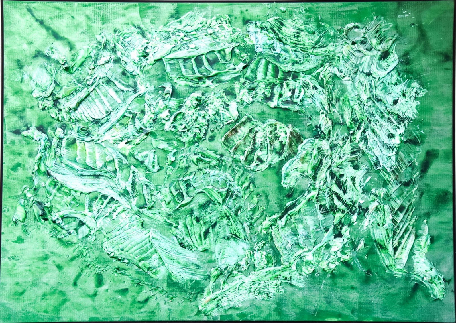 Framed Roy Lerner Acrylic Abstract Painting (1 of 9)