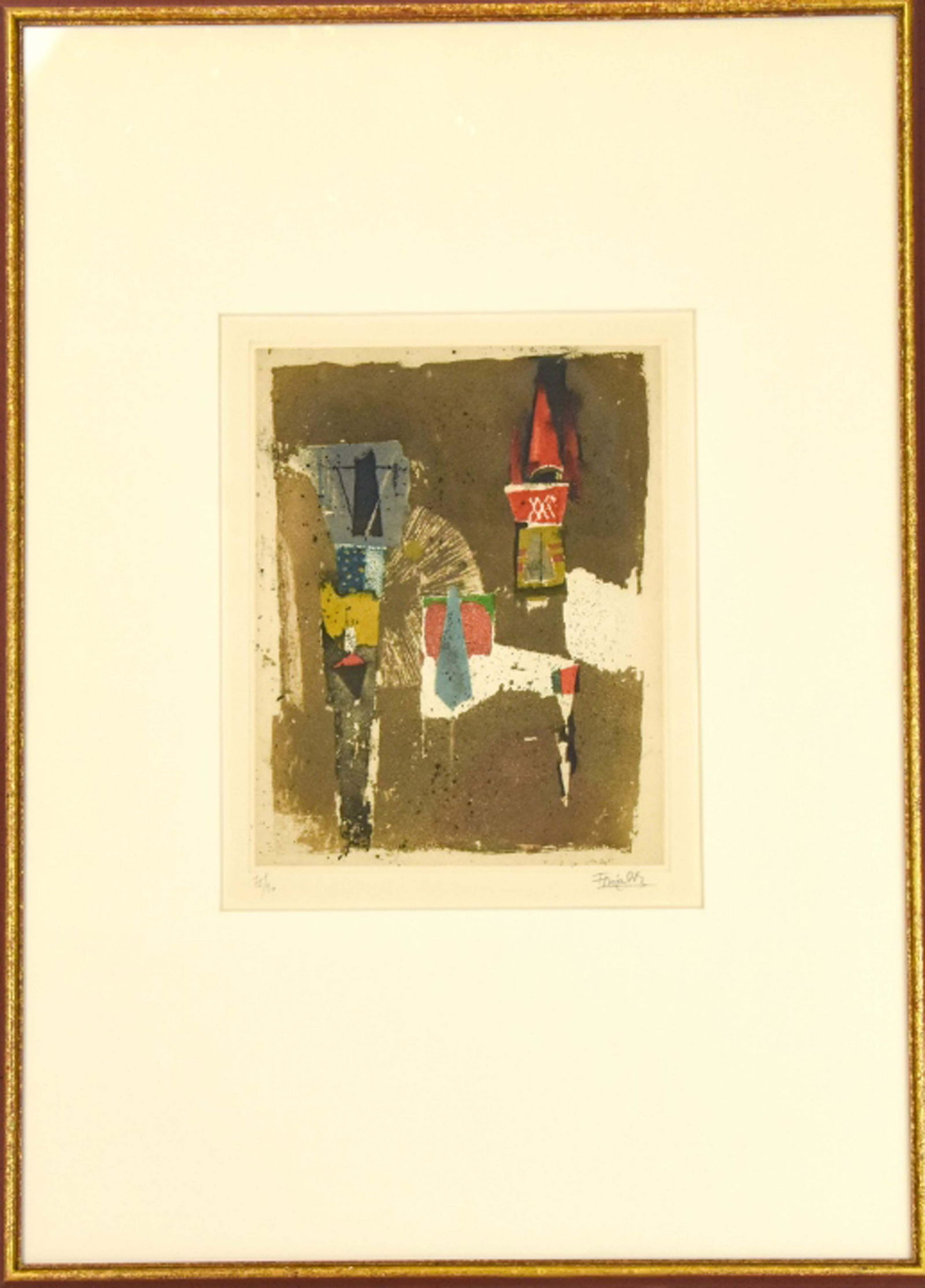 Signed Johnny Friedlander Abstract Aquatint (1 of 7)