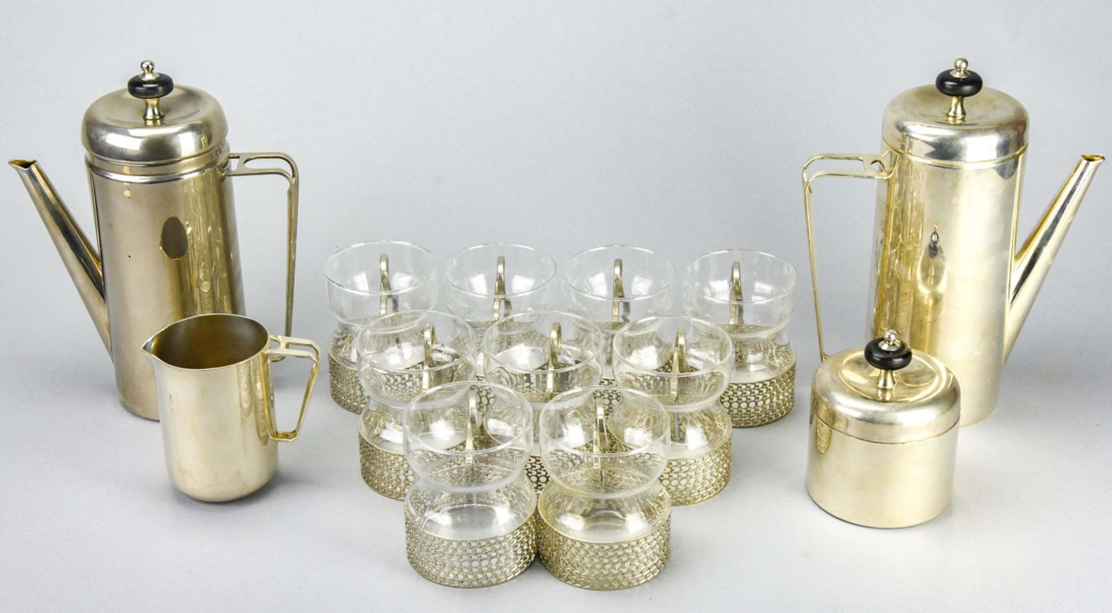 Art Deco Silverplate Coffee & Tea Set (1 of 9)