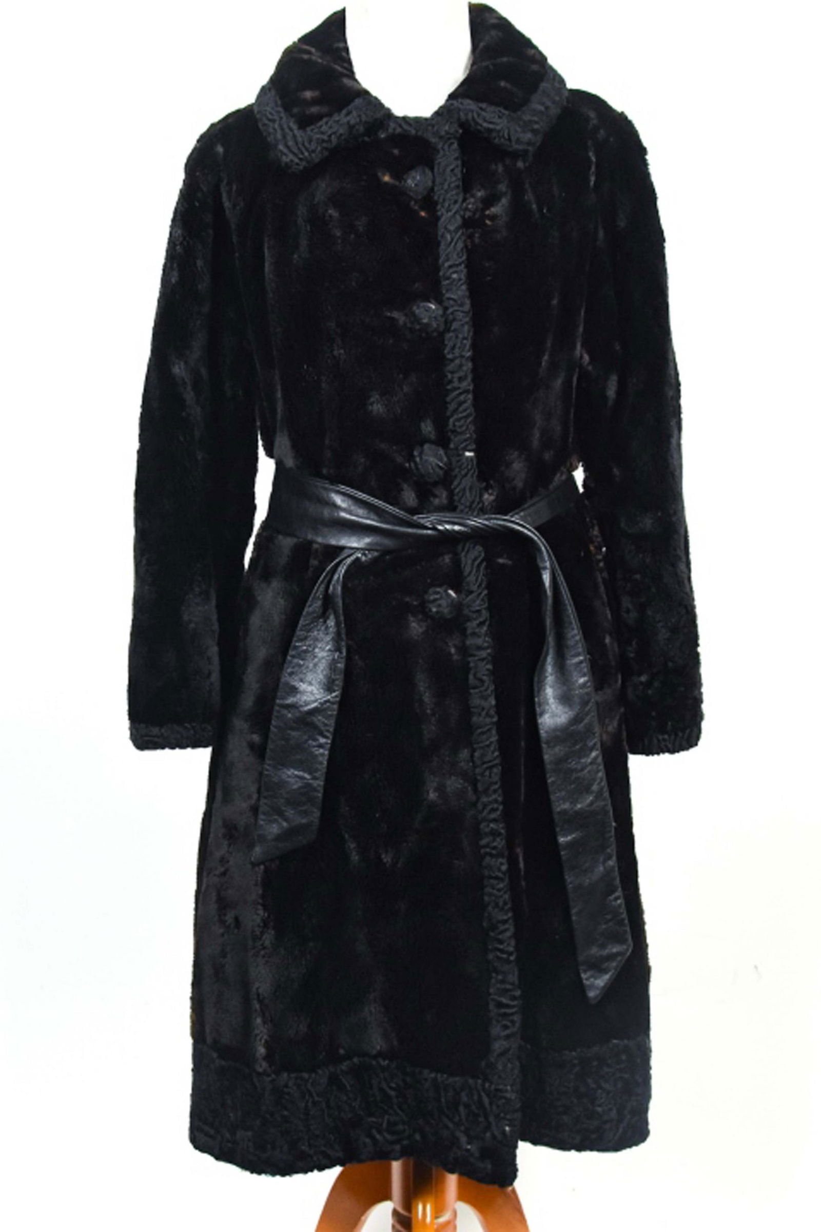 Womens Beaver & Astrakhan Fur Coat (1 of 10)