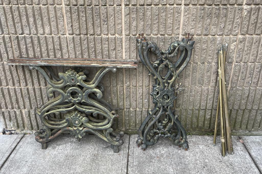 Set Cast Iron Table Bases