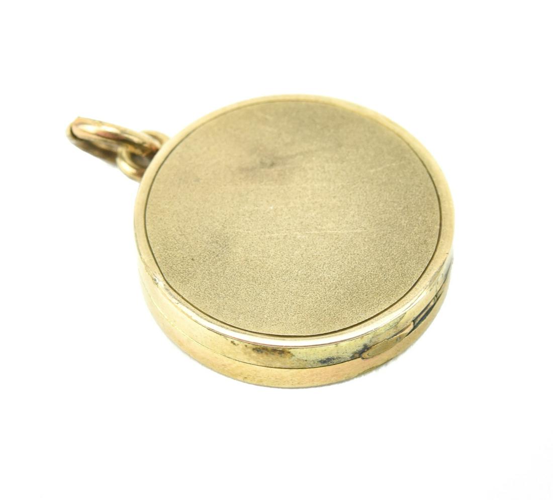 Antique 19th C 10kt Gold Locket Necklace Pendant (1 of 6)