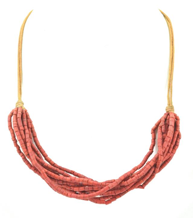 Vintage Multi Strand Red Coral Bead Necklace (1 of 7)