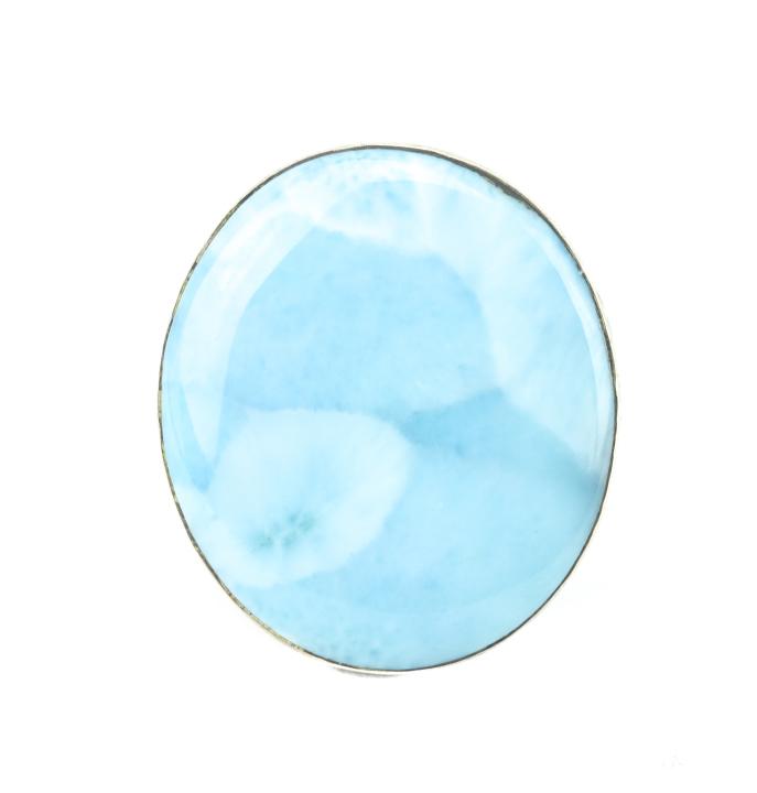 Sterling Silver & Bezel Set Larimar Ring (1 of 5)