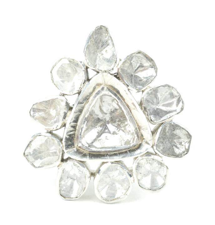 Antique Style 3 Carat Diamond Sterling Silver Ring (1 of 7)