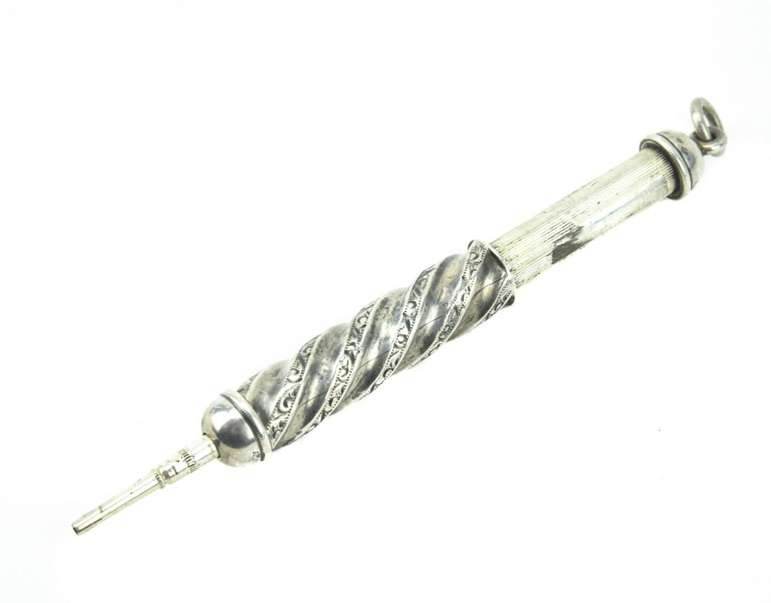 Antique 19th C Sterling Silver Pencil Case Pendant (1 of 8)