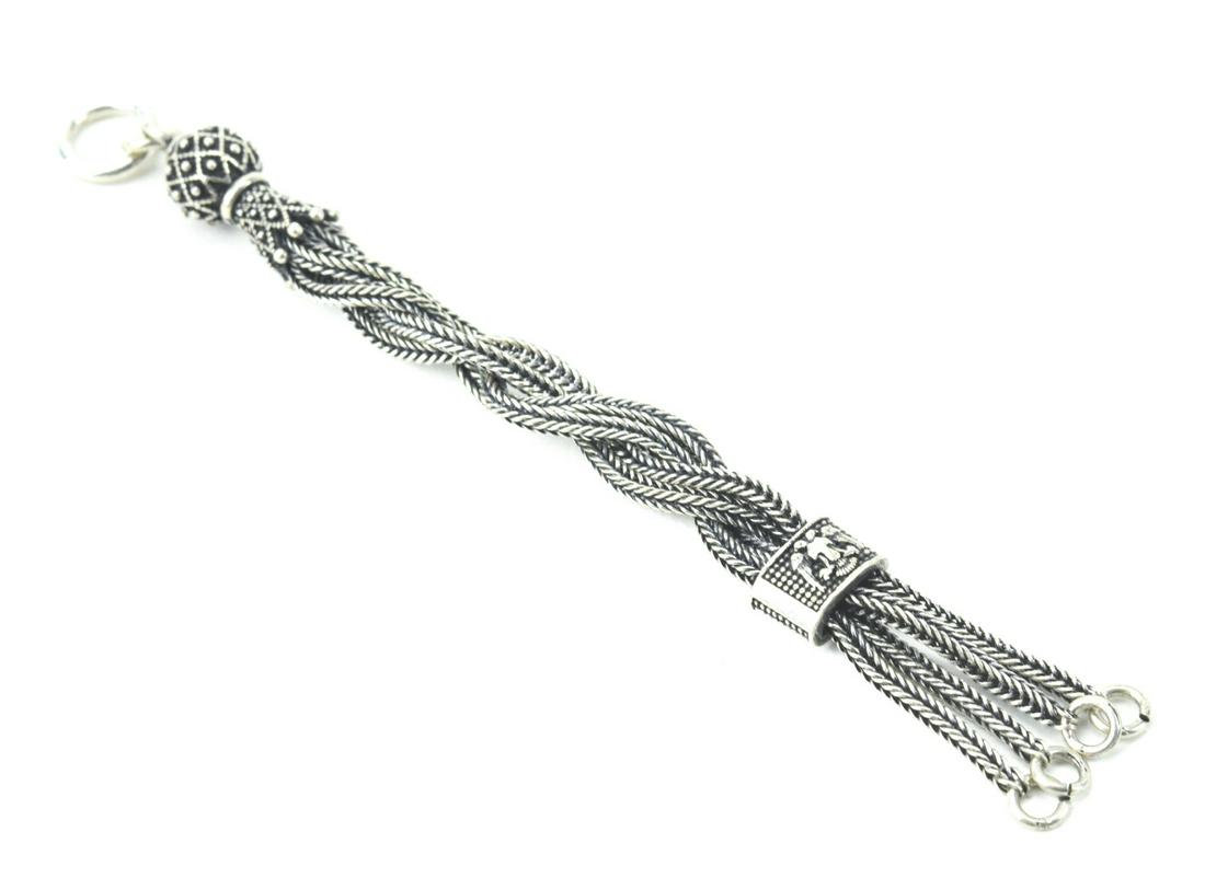 Antique Sterling Silver Watch or Chatelaine Chain (1 of 9)