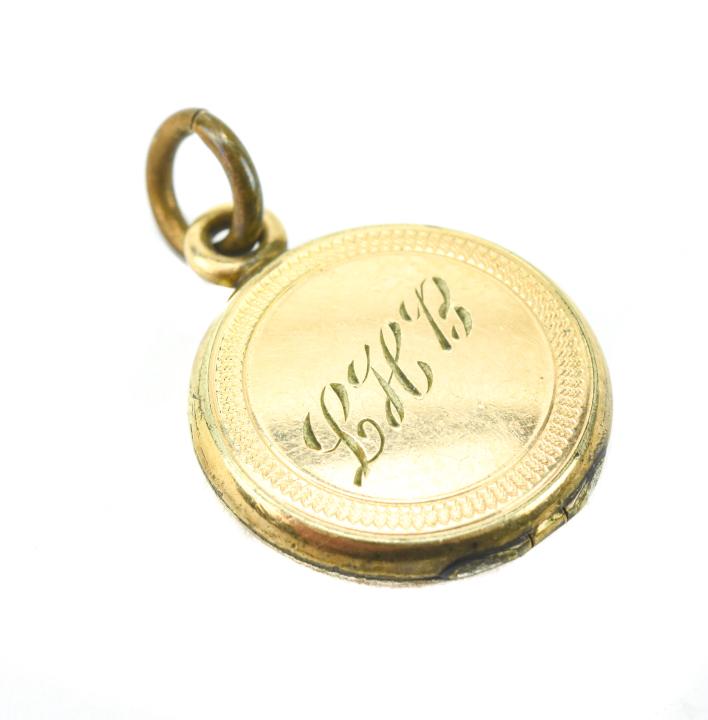Antique Gold Filled Monogram Locket Pendant (1 of 6)