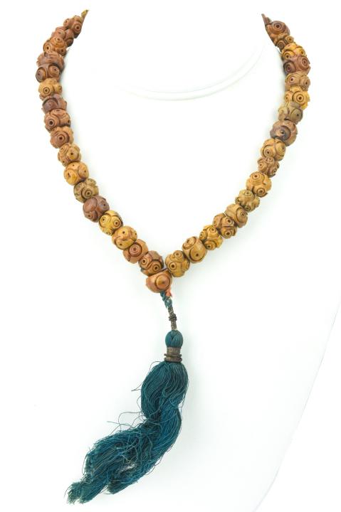 Strand of Antique Carved Wooden Prayer Beads (1 of 7)
