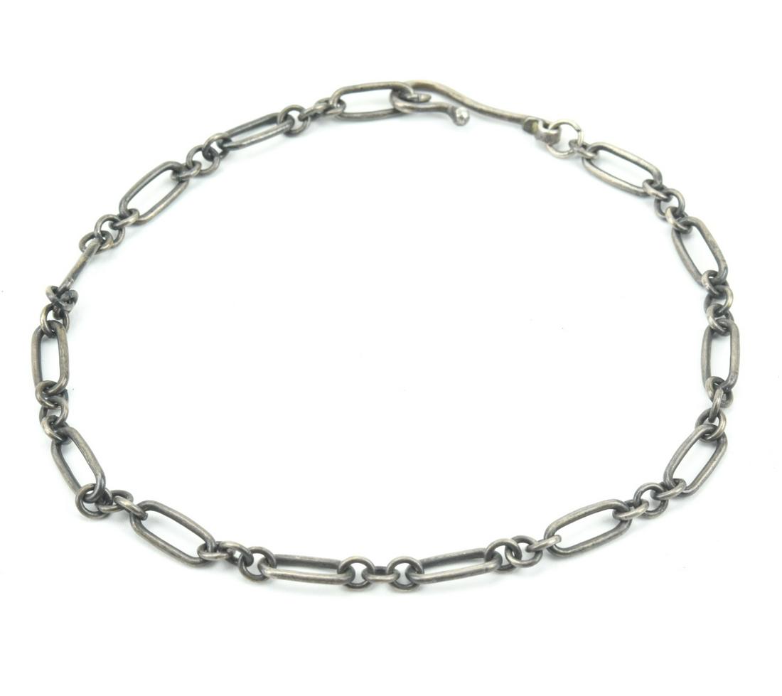 Antique Sterling Silver Fancy Link Bracelet (1 of 6)
