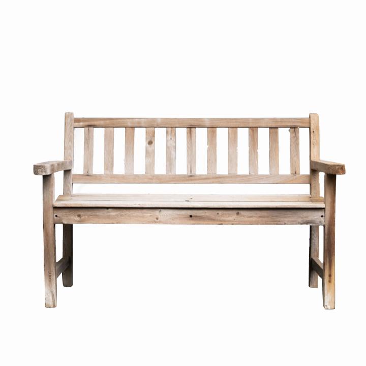 Weathered Cedar Outdoor Bench (1 of 5)