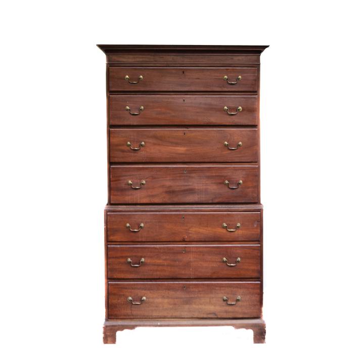 Antique Early 19th C George III Chest on Chest (1 of 8)