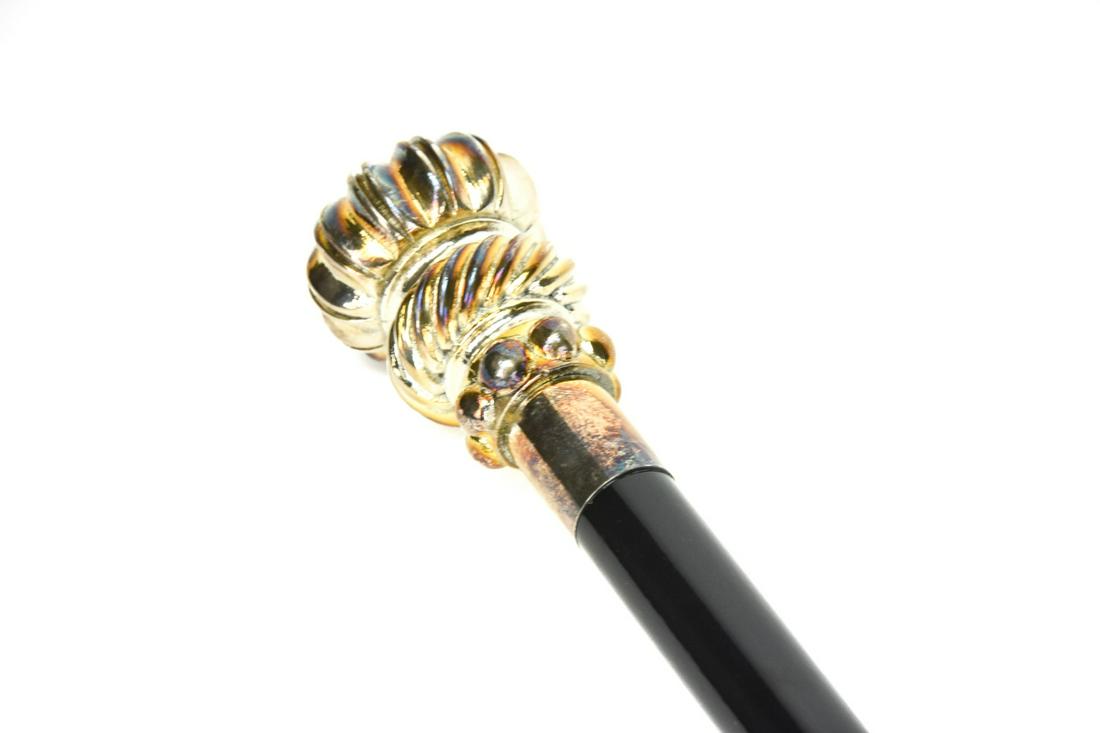 Italian Walking Stick w Silver Tone Handle (1 of 10)