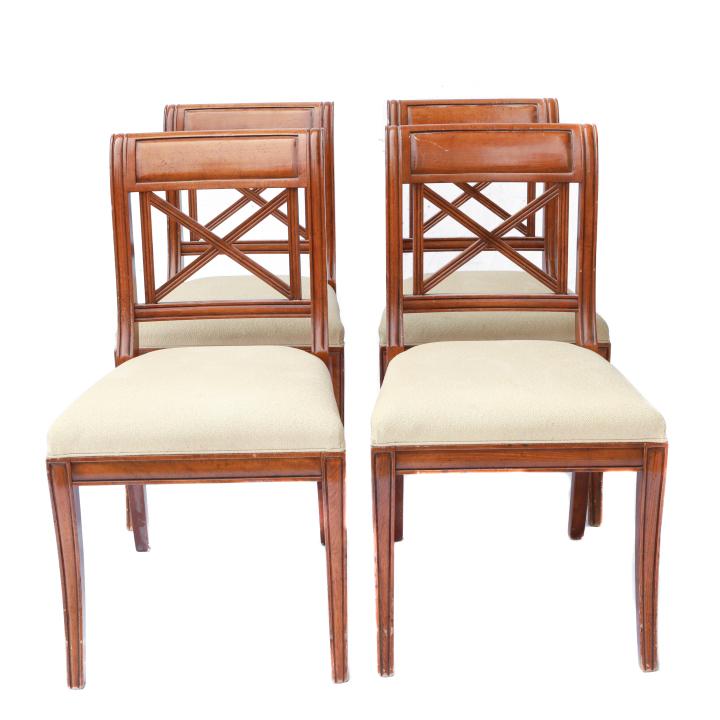 Set 4 Milling Road Baker Dining Chairs (1 of 8)