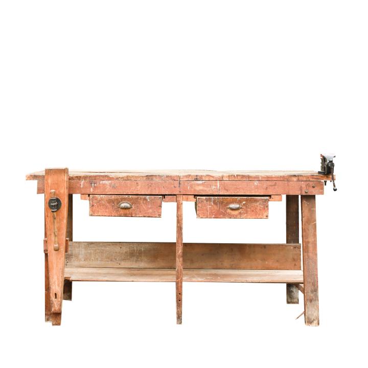 Antique Workbench with Vises (1 of 12)