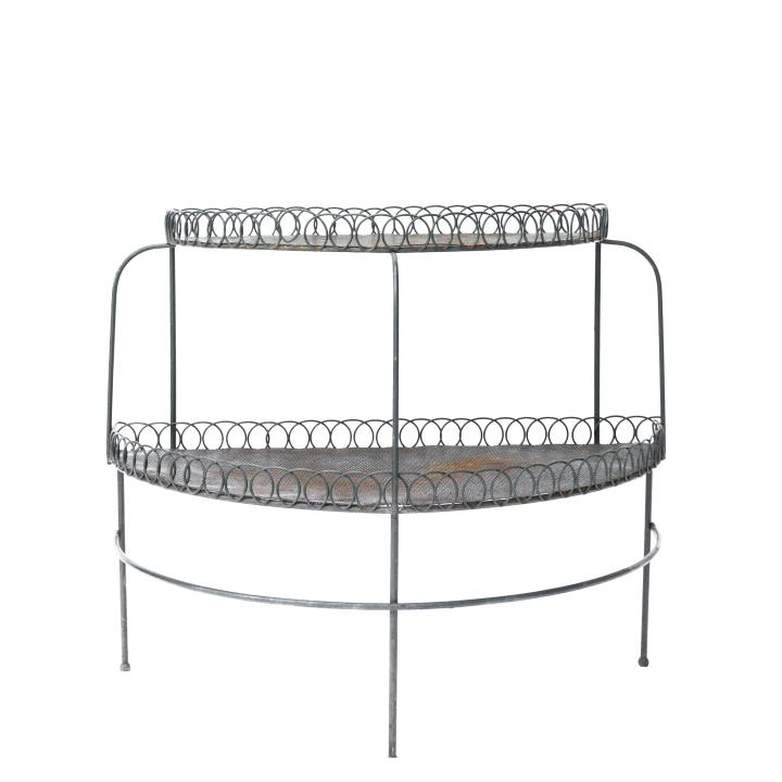 Wrought Iron Demilune Baker's Rack / Etagere (1 of 6)