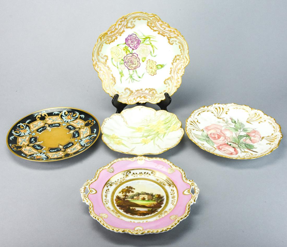 Collection Limoges Hand Painted Porcelain Plates (1 of 10)