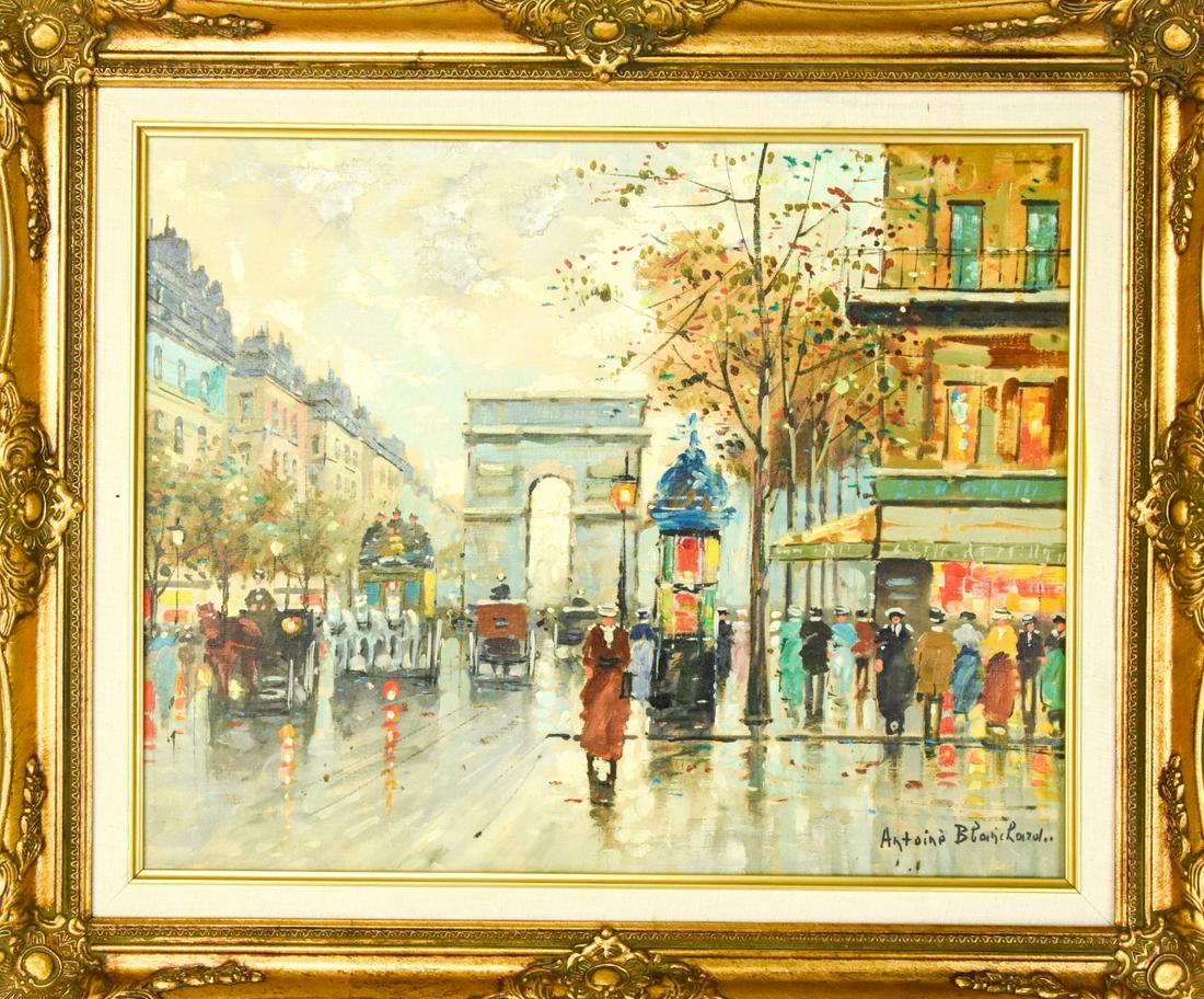 Antoine Blanchard Oil Painting on Canvas of Paris (1 of 8)