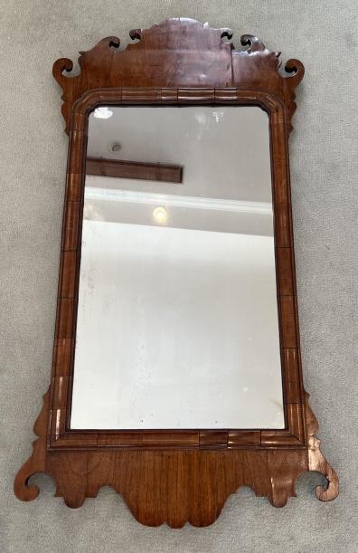 Antique 19th C English Wall Mirror: Antique 19th C English Wall Mirror. Measures 37 x 19.5 inches.