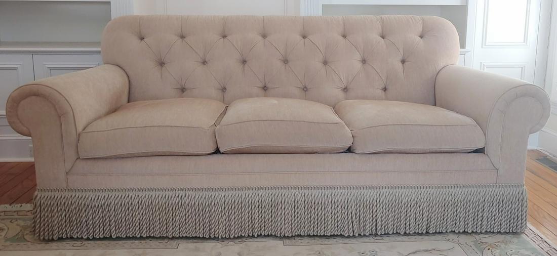 EJ Victor Custom Upholstered Tufted Couch (1 of 6)