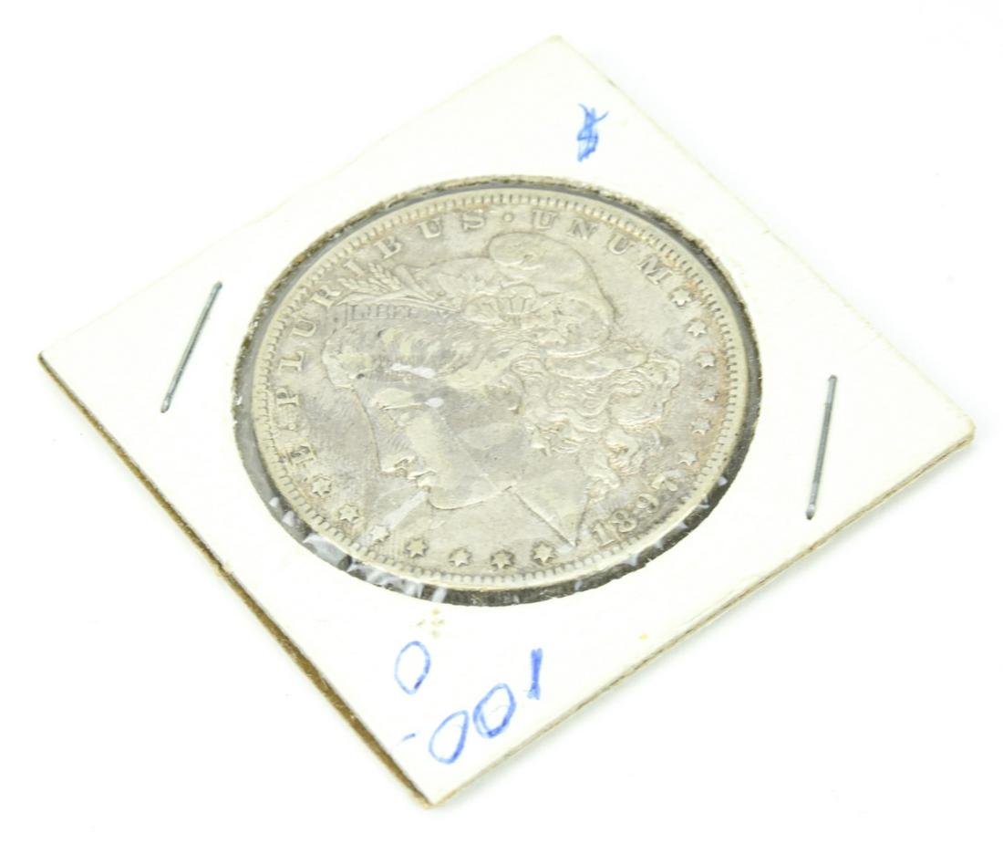 1897 US Morgan Liberty Head Silver Dollar Coin (1 of 5)