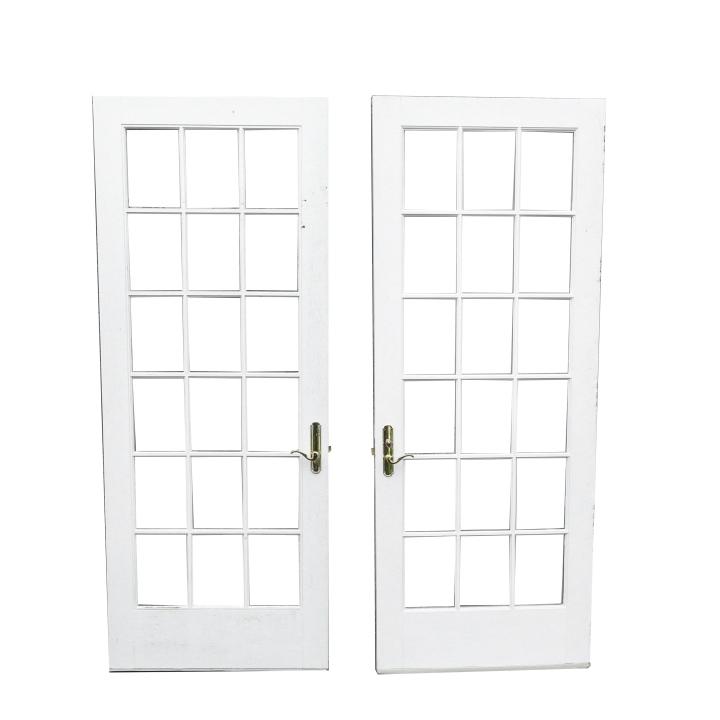 Pair Architectural Salvage French Doors (1 of 9)