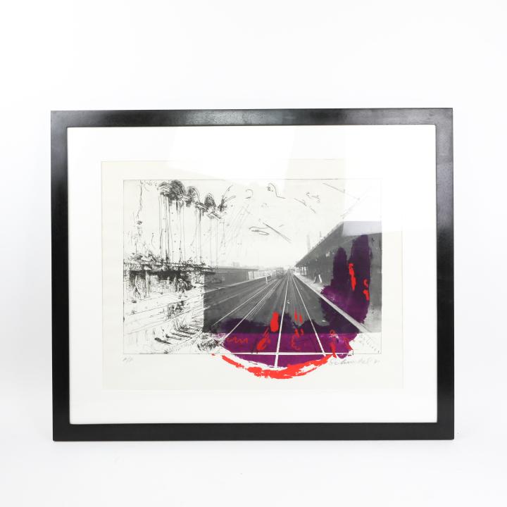 Ivan Schwebel Artist Proof Print of Train Station (1 of 10)