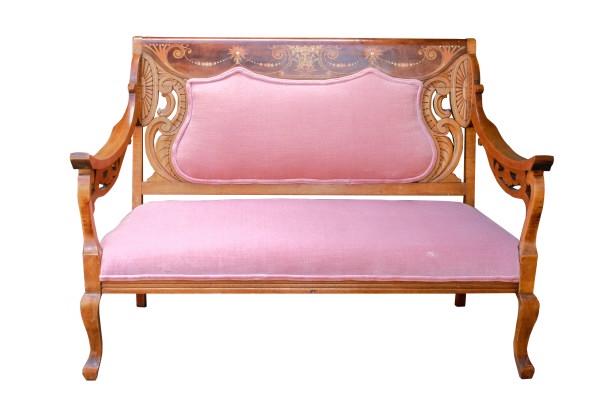 Early 20th C Aesthetic Movement Style Settee (1 of 8)