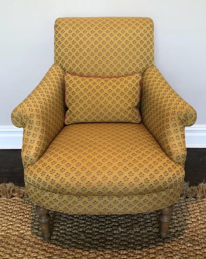 French Provencal Custom Upholstered Club Chair (1 of 6)
