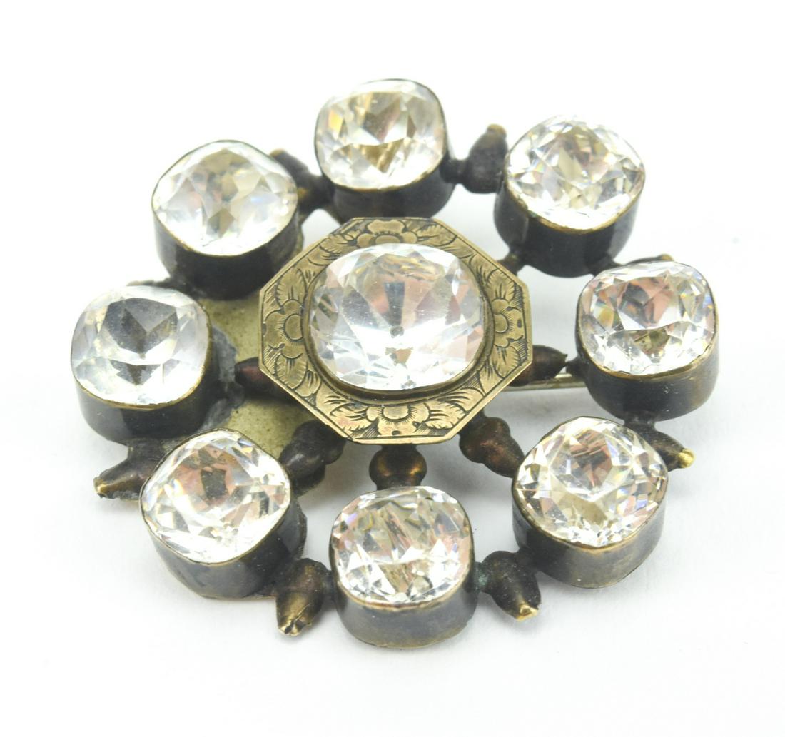 Antique 19th C Impressive Georgian Paste Brooch (1 of 5)