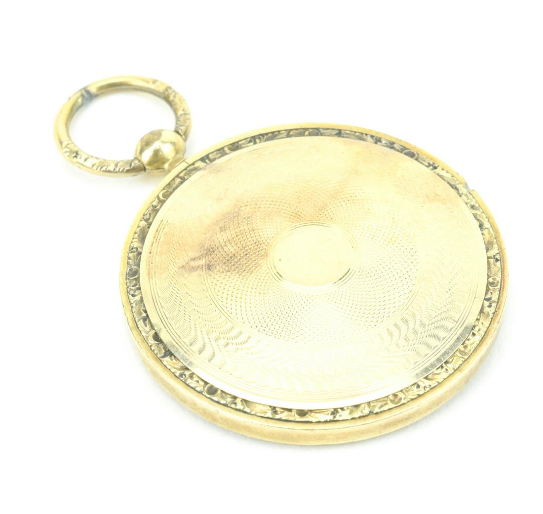 Antique 19th C Georgian Era Gold Locket Pendant (1 of 7)