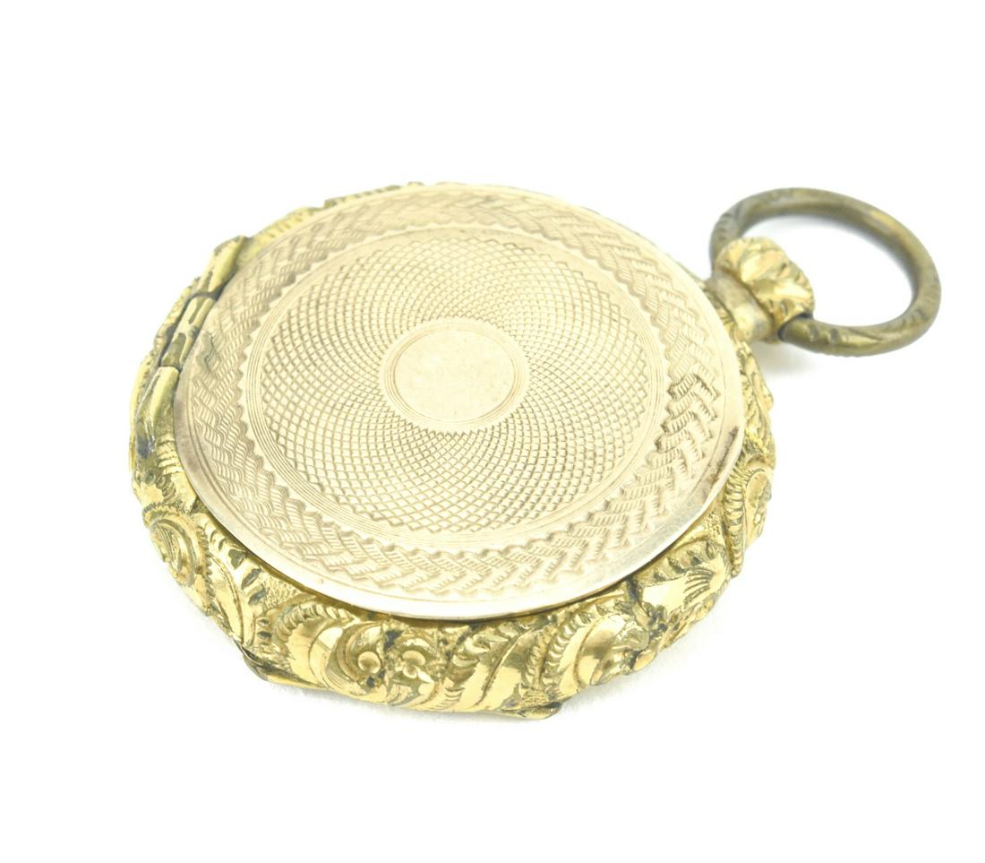 Antique 19th C Georgian Era Gold Locket Pendant (1 of 7)