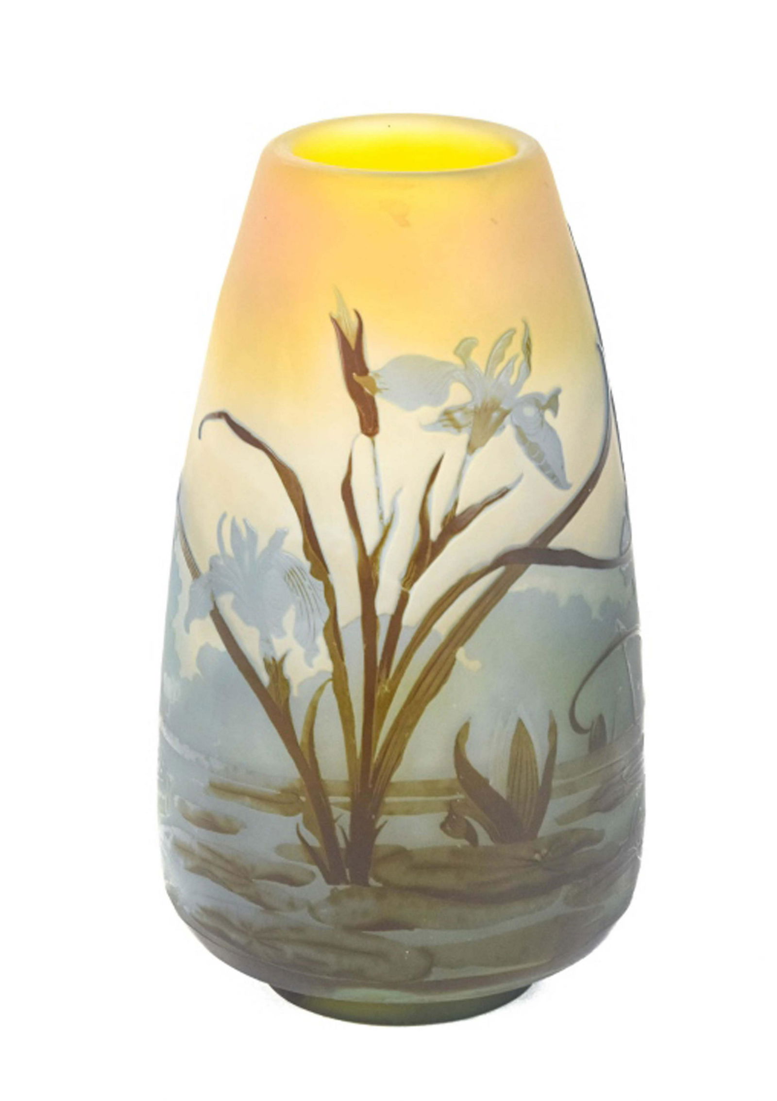 Emile Galle Art Nouveau Cameo Glass Vase (1 of 10)