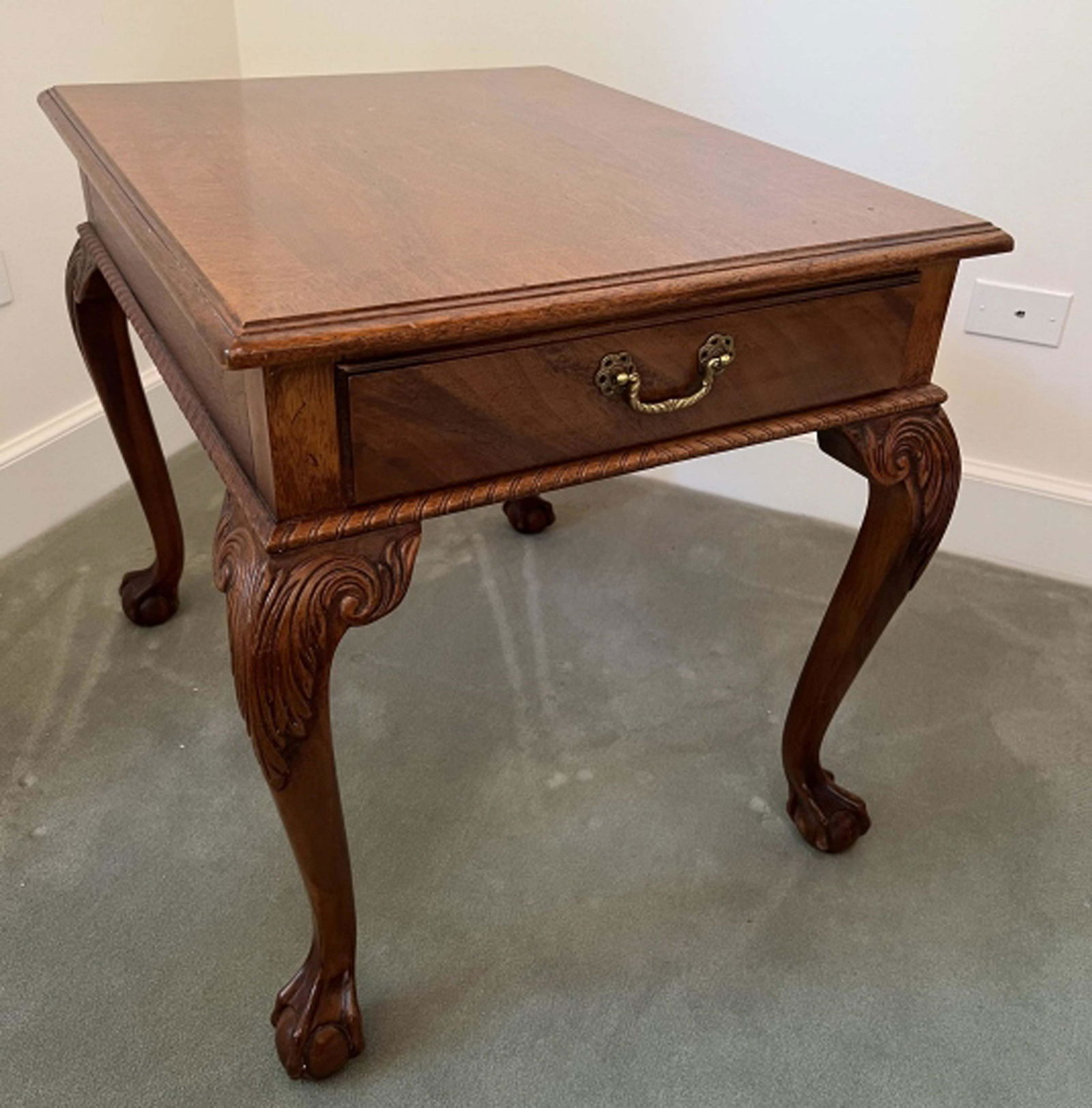 English Chippendale Style Ball & Claw Foot Table (1 of 4)